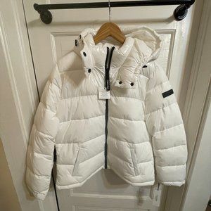Women's Calvin Klein White Puffer Jacket NWT